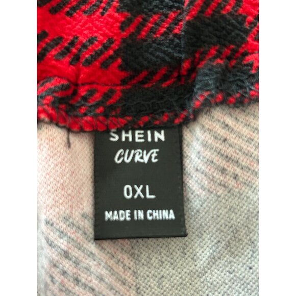 Red & Black Plaid Suspender Skirt Shein Curve OXL - Picture 6 of 6
